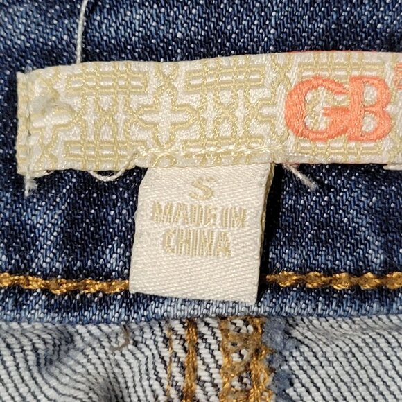 GB Gianni Bini Jean Mini Skirt Womens Size Small Medium Wash Denim - Picture 3 of 4